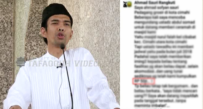 Mengejutkan! Warga Cimahi Beberkan Jumlah Tarif Ustad Abdul Somad Sekali Ceramah