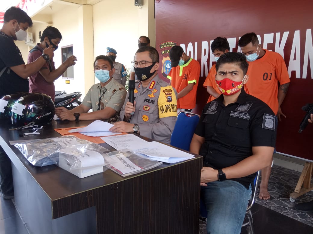 Komplotan Jambret Sadis di Pekanbaru Ditangkap, Satu Pelaku di Dor, Ada Korban yang Meninggal
