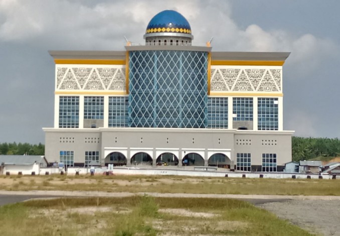 Kejari Temukan Kerusakan Pada Embung di Kawasan Perkantoran Pemko Pekanbaru