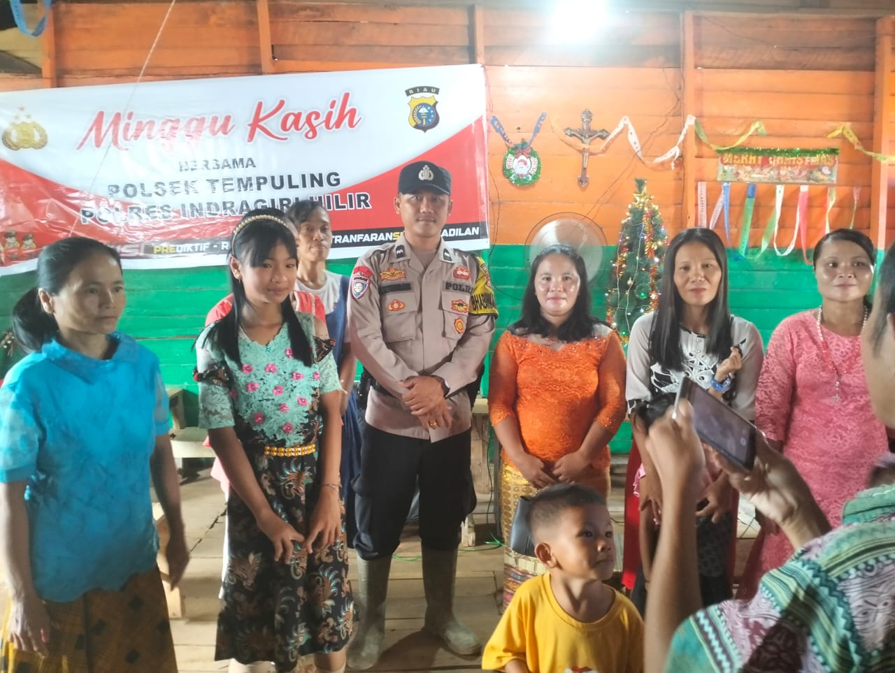 Minggu Kasih Polsek Tempuling, Sosialisasi Kamtibmas dan Pemilu Damai 2024