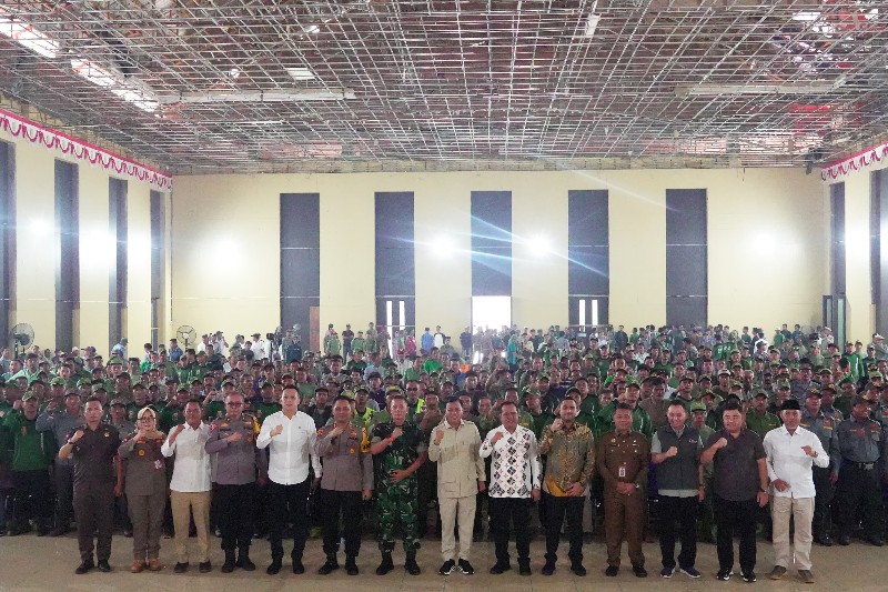 Siap Sukseskan Pemilu 2024, Kapolres Kuansing Hadiri Rakor Satlinmas