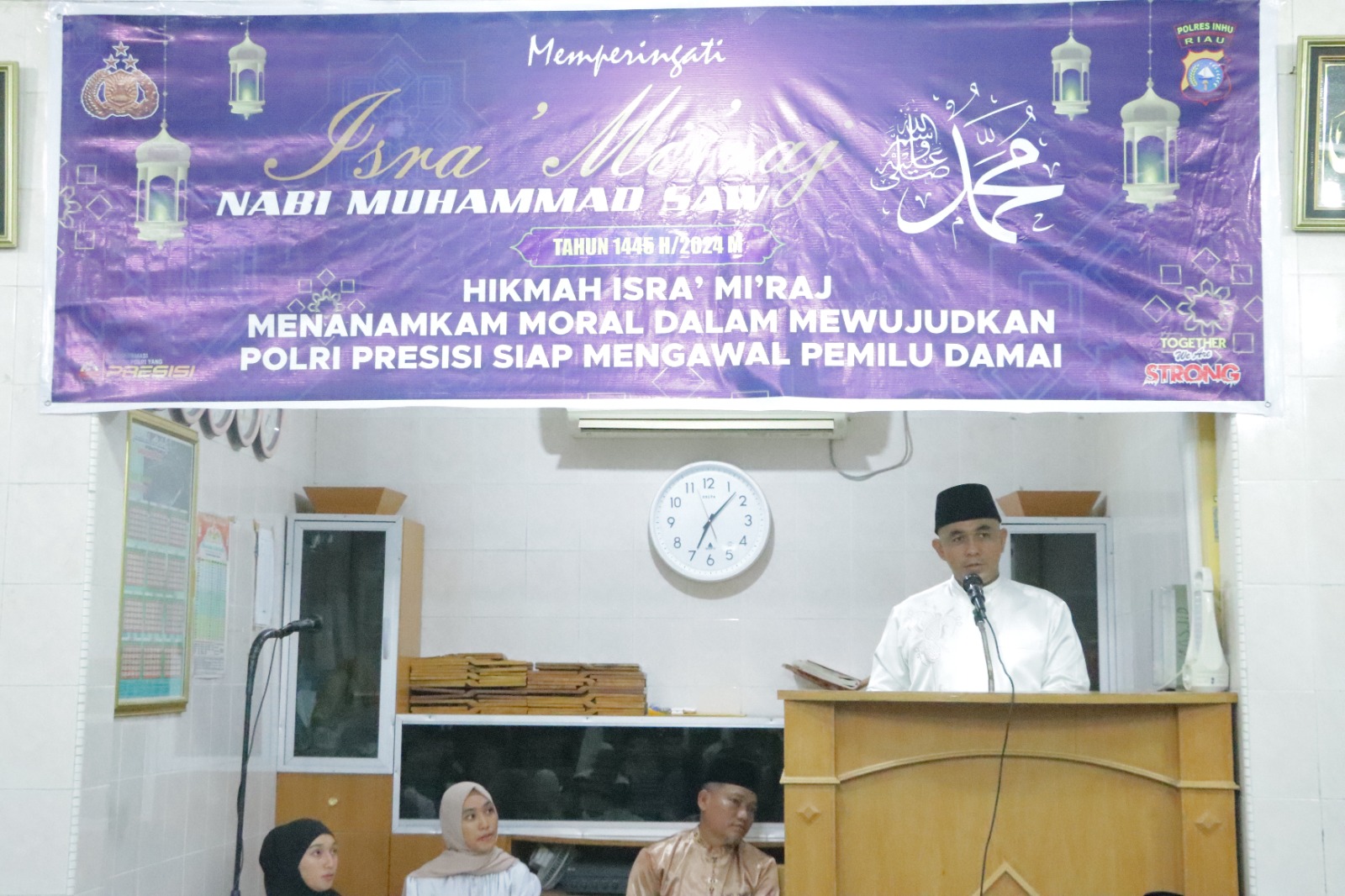 Isra Mi'raj Polres Inhu, Ini Pesan AKBP Dody Jelang Pemilu 2024