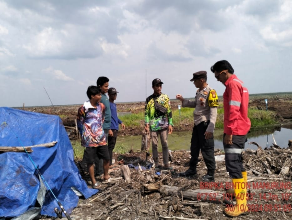 Polsek Langgam Sosialisasi Cegah Golput saat Pilkada Serentak