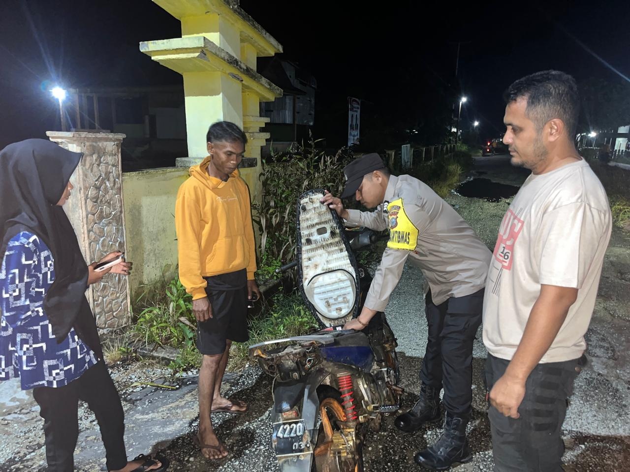 Polsek Gaung Laksanakan Giat KRYD, Pastikan Situasi Kondusif Jelang Pemilu