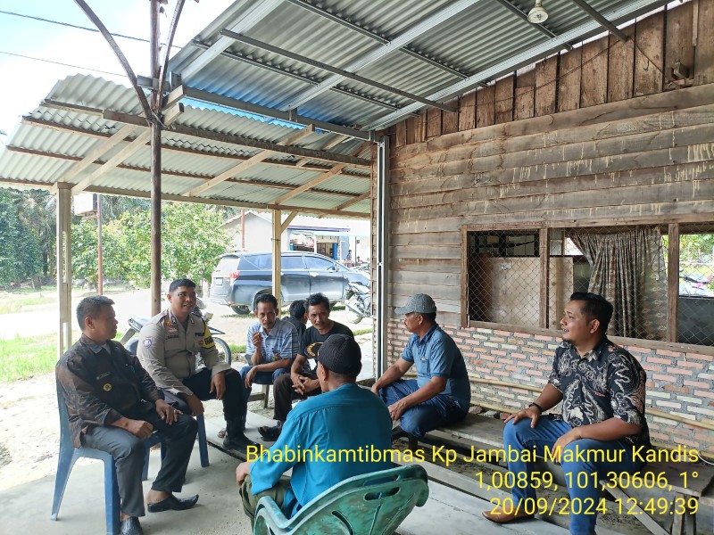 Polsek Kandis Lakukan Sambang Door to Door untuk Wujudkan Pilkada Damai 2024