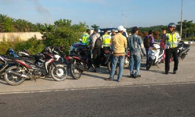 29 Roda Dua Terjaring Razia Pagi Hari di Siak
