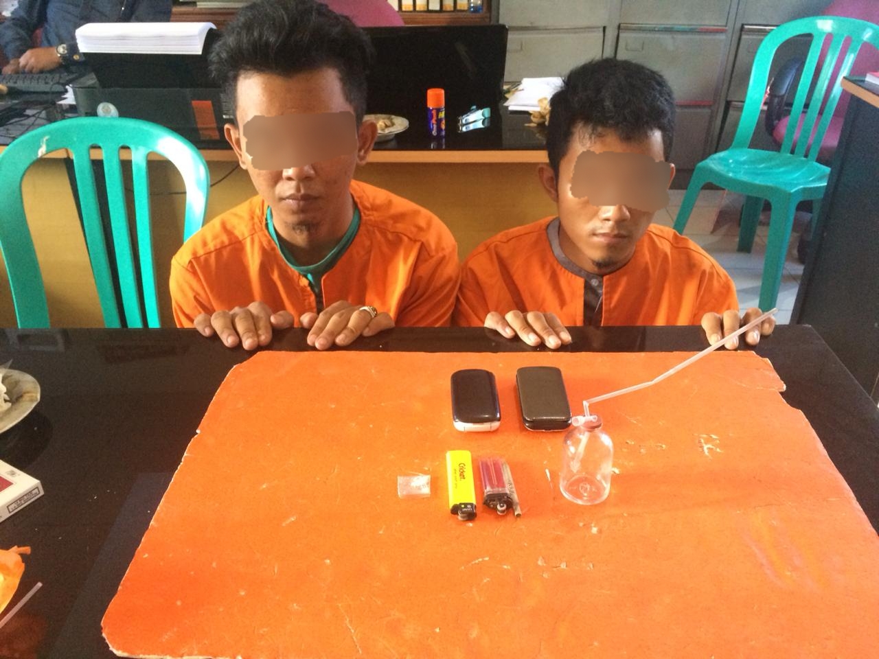 Tak Sengaja, Polisi Temukan Dua Pemuda Sedang Nyabu