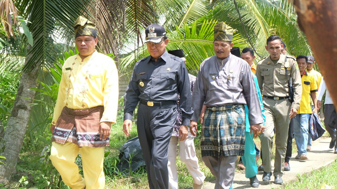 Bupati Inhil Tinjau Sejumlah Pembangunan Prasarana Publik Desa Sungai Undan