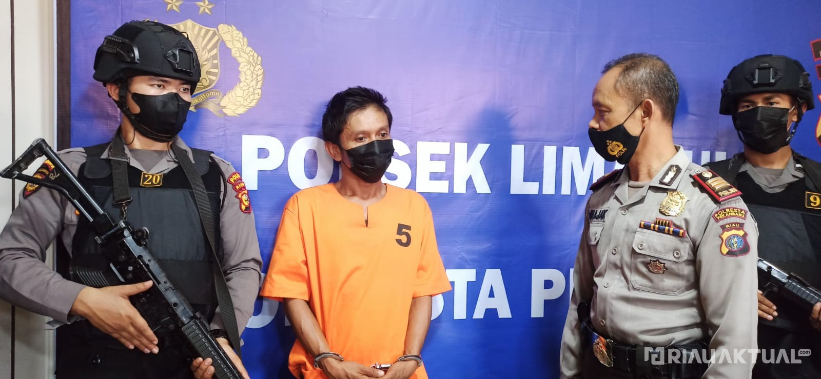 Polsek Lima Puluh Tangkap Spesialis Pelaku Curat Lima TKP