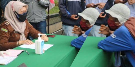 Karena Ngos-ngosan Turunkan Masker, Seorang Pria Bersepeda Kena Denda