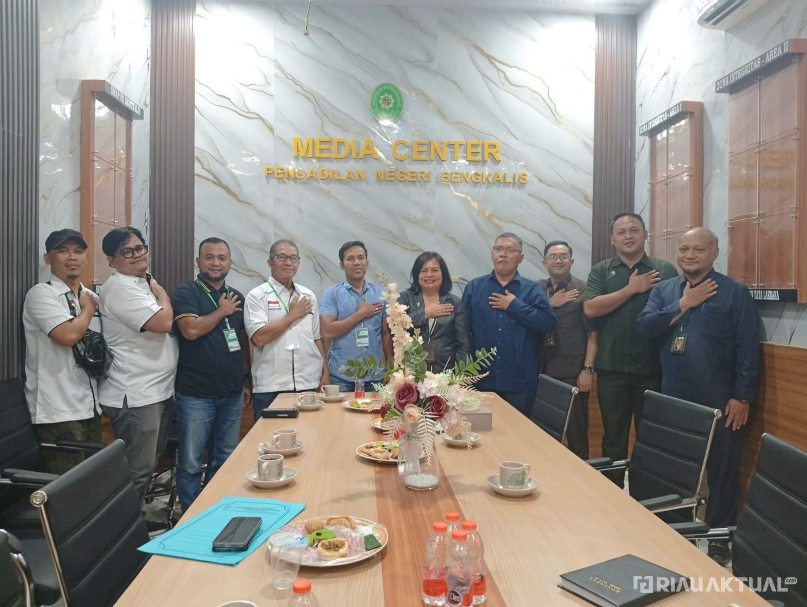 PWI Bengkalis Perkuat Sinergi Pers dan Peradilan ke PN Bengkalis