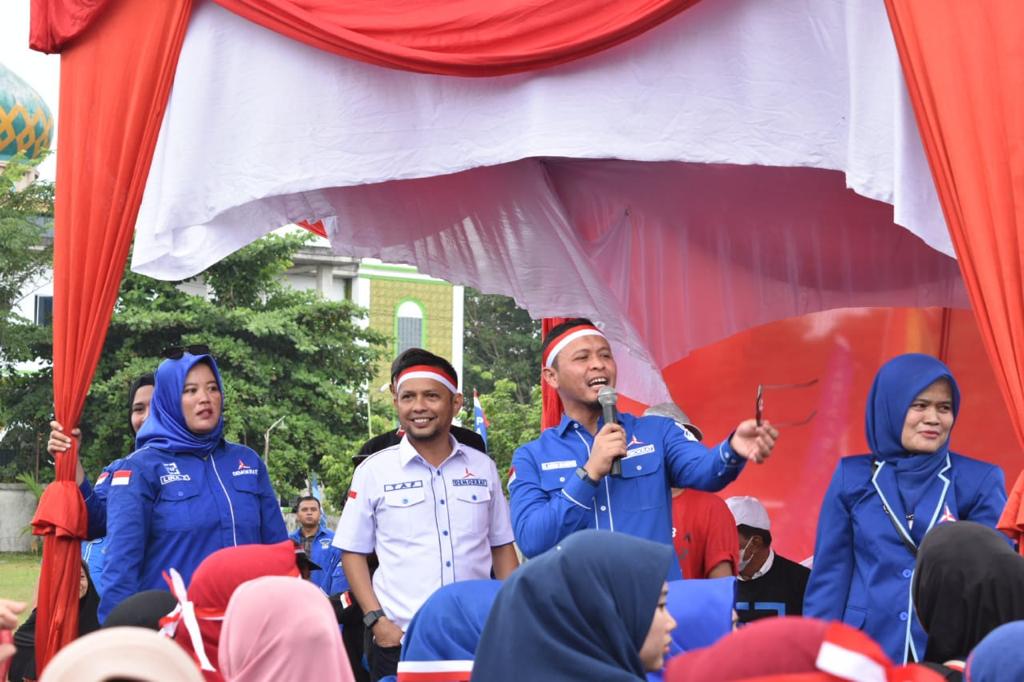 Gelar Upacara Peringatan HUT RI ke 77, DPC Demokrat Pekanbaru Deklarasi AHY Presiden 2024
