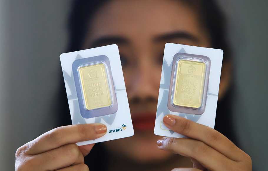 Harga Emas Antam Naik Tipis