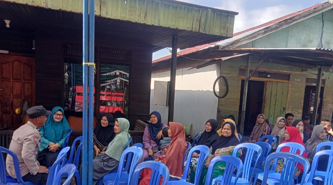 Cegah Hoax dan Kenakalan Remaja, Aipda Rudi Johanes Cooling System Ibu-ibu PKK Benteng