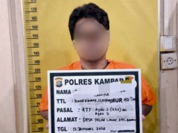 Curi Tabung Gas, Residivis Ditangkap Satreskrim Polres Kampar