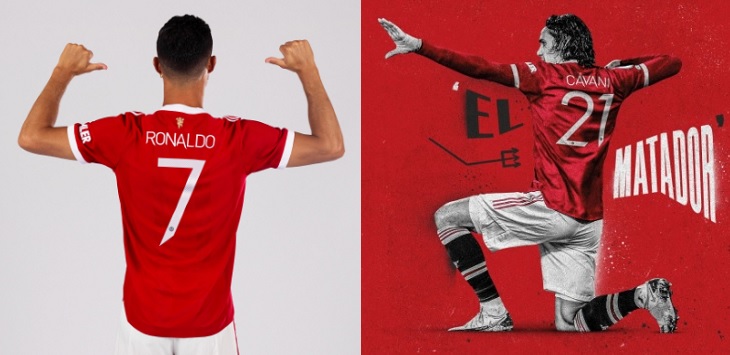 Ronaldo Pakai Nomor 7 di MU, Cavani Pindah ke 21