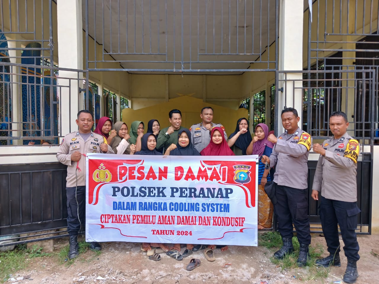 Patroli Dialogis Polsek Peranap, Ibu PKK Harus Jaga Keharmonisan