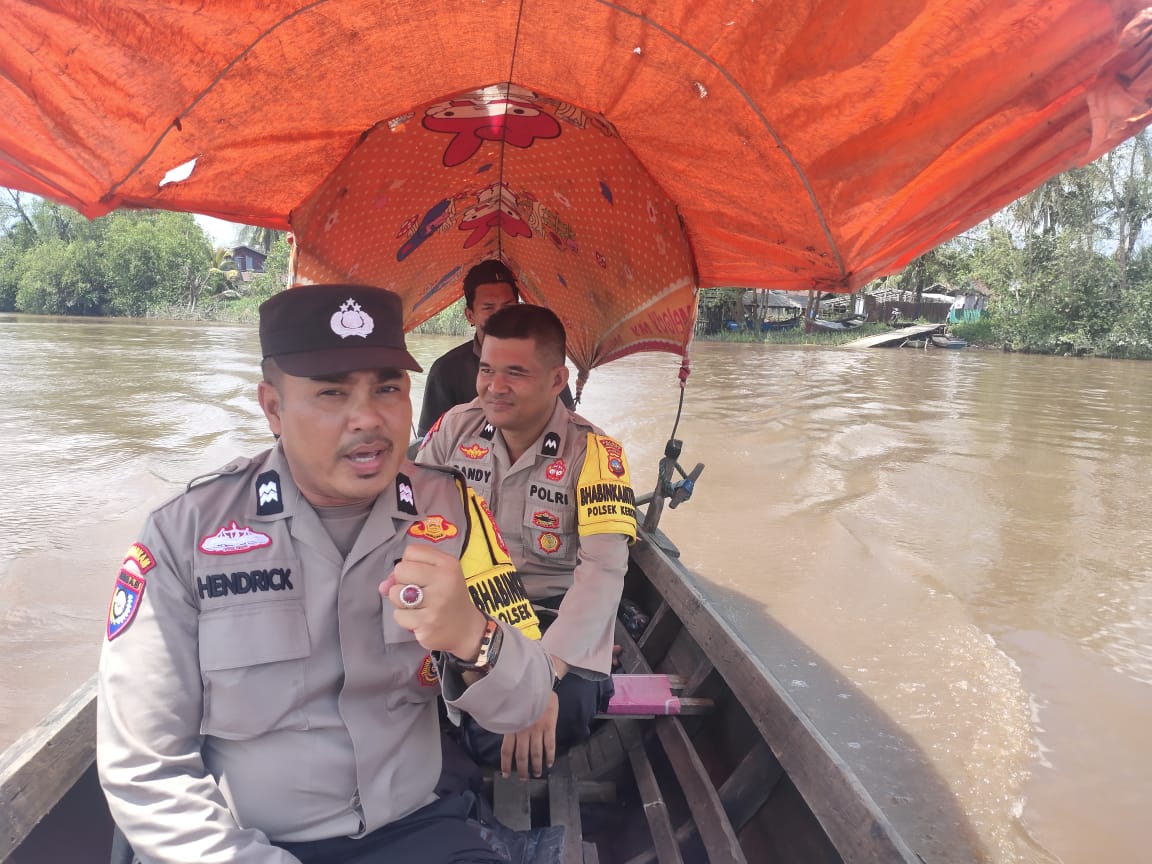 Bhabinkamtibmas Polsek Keritang Melaksanakan Cooling System Jelang Pemilu 2024