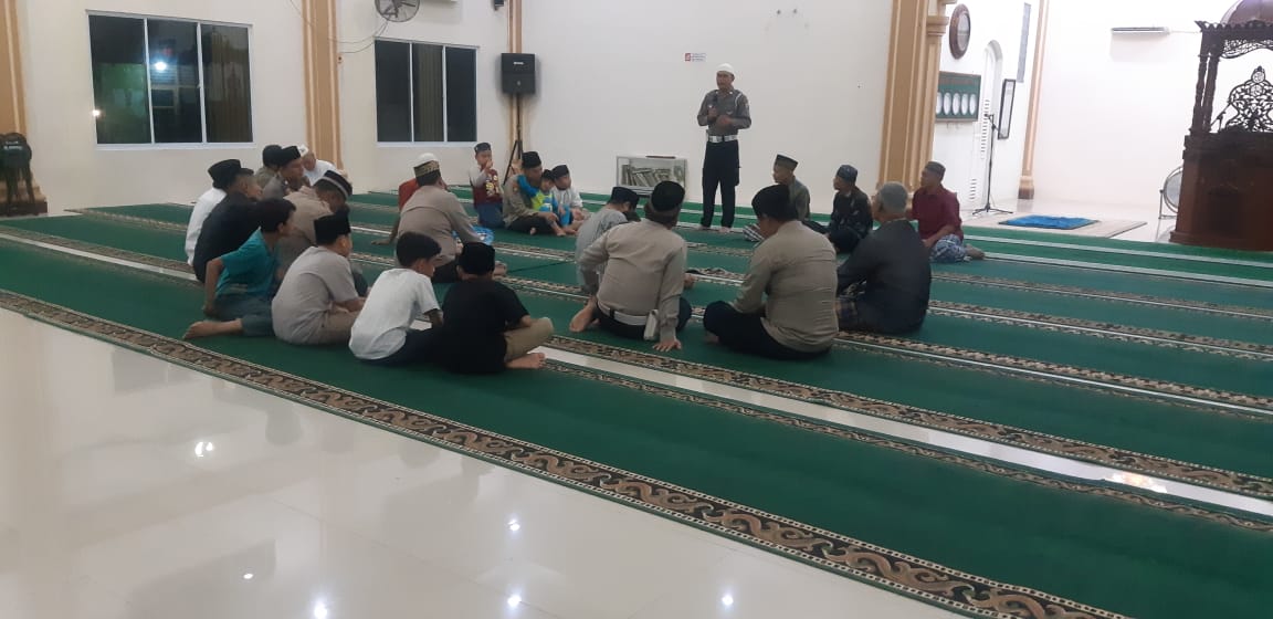 Polsek Dumai Timur Ajak Jemaah Mesjid Jaga Kamtibmas Pemilu