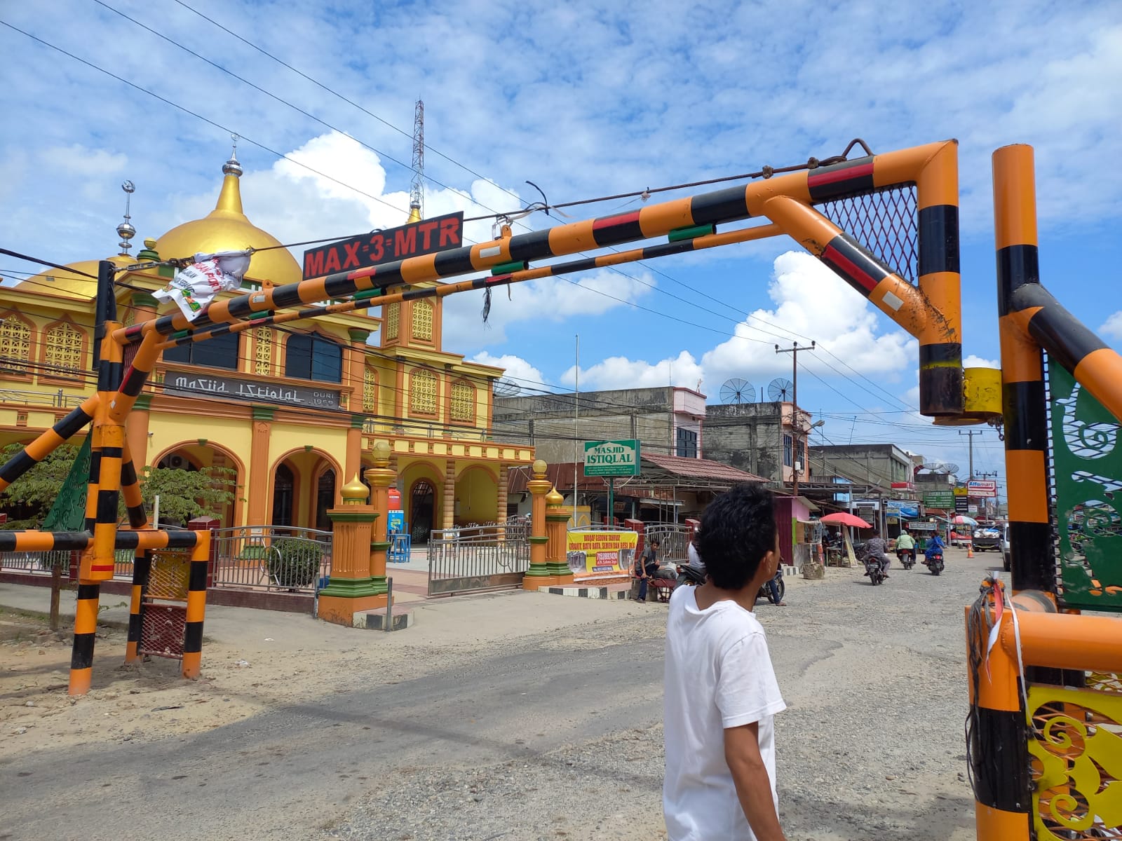 Portal Jalan Gajah Mada Sebanga Duri Diduga dibuka Paksa OTK, Dishub Tak Tolerir, Cek CCTV dan lapor Polisi