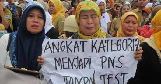 Sori, Tidak Ada Kebijakan Pengangkatan Honorer K2 jadi CPNS