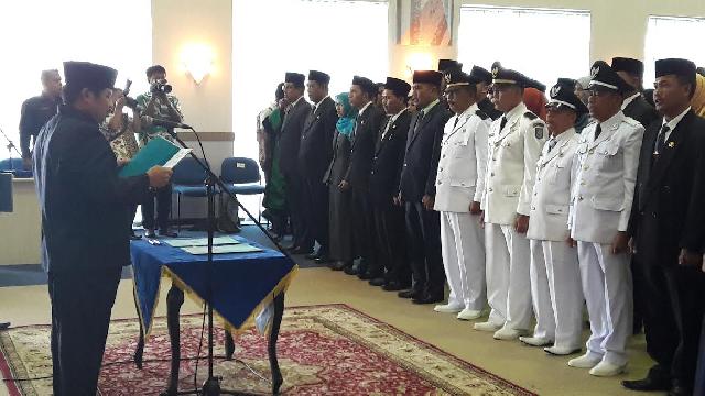 Kembali Lantik Beberapa Pejabat, Bupati Bengkalis Minta Jangan Dipolitisir
