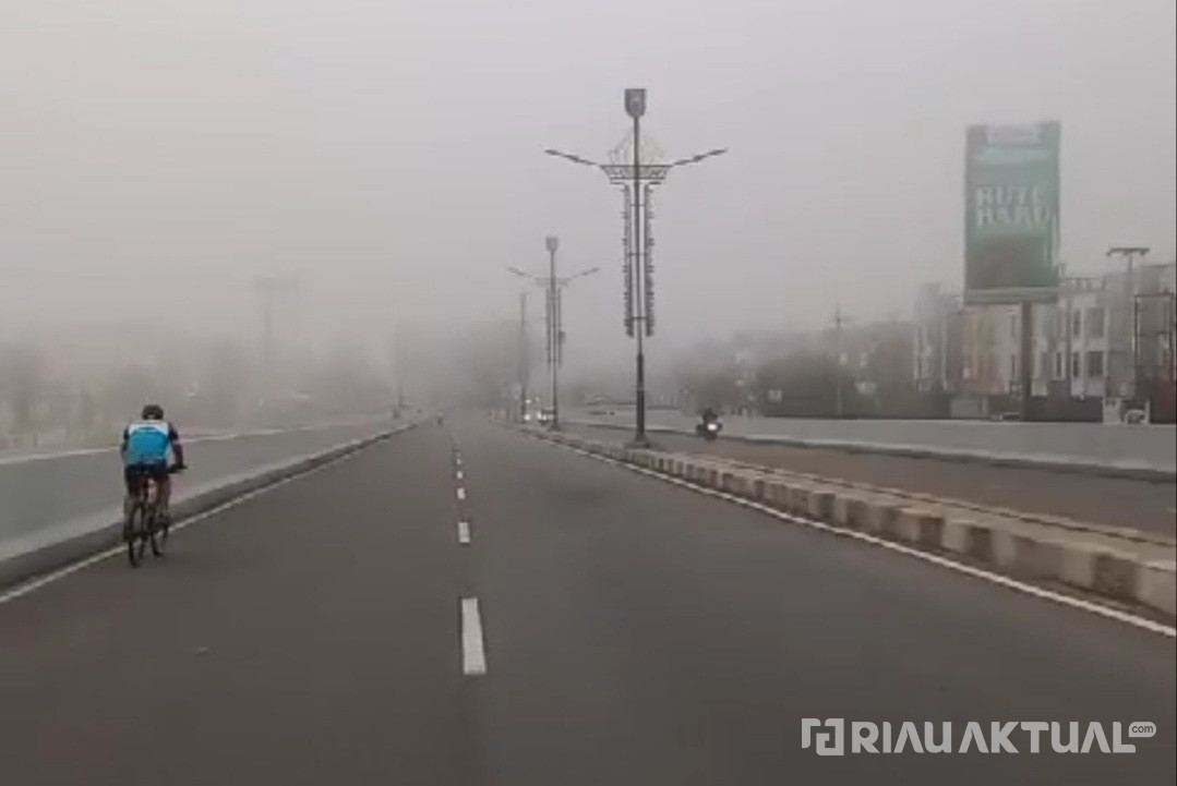 BMKG: Pagi Ini, Jarak Pandang di Pekanbaru Hanya 200 Meter