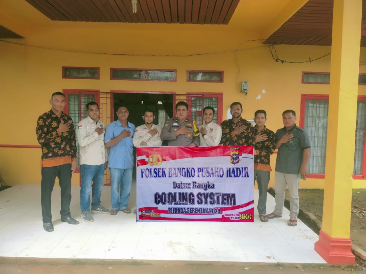 Polsek Bangko Pusako Laksanakan Cooling System untuk Pilkada Damai 2024