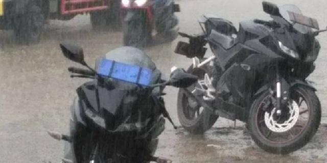 Tampilan Garang Teaser New YZF-R15 Kehujanan Saat Uji Coba