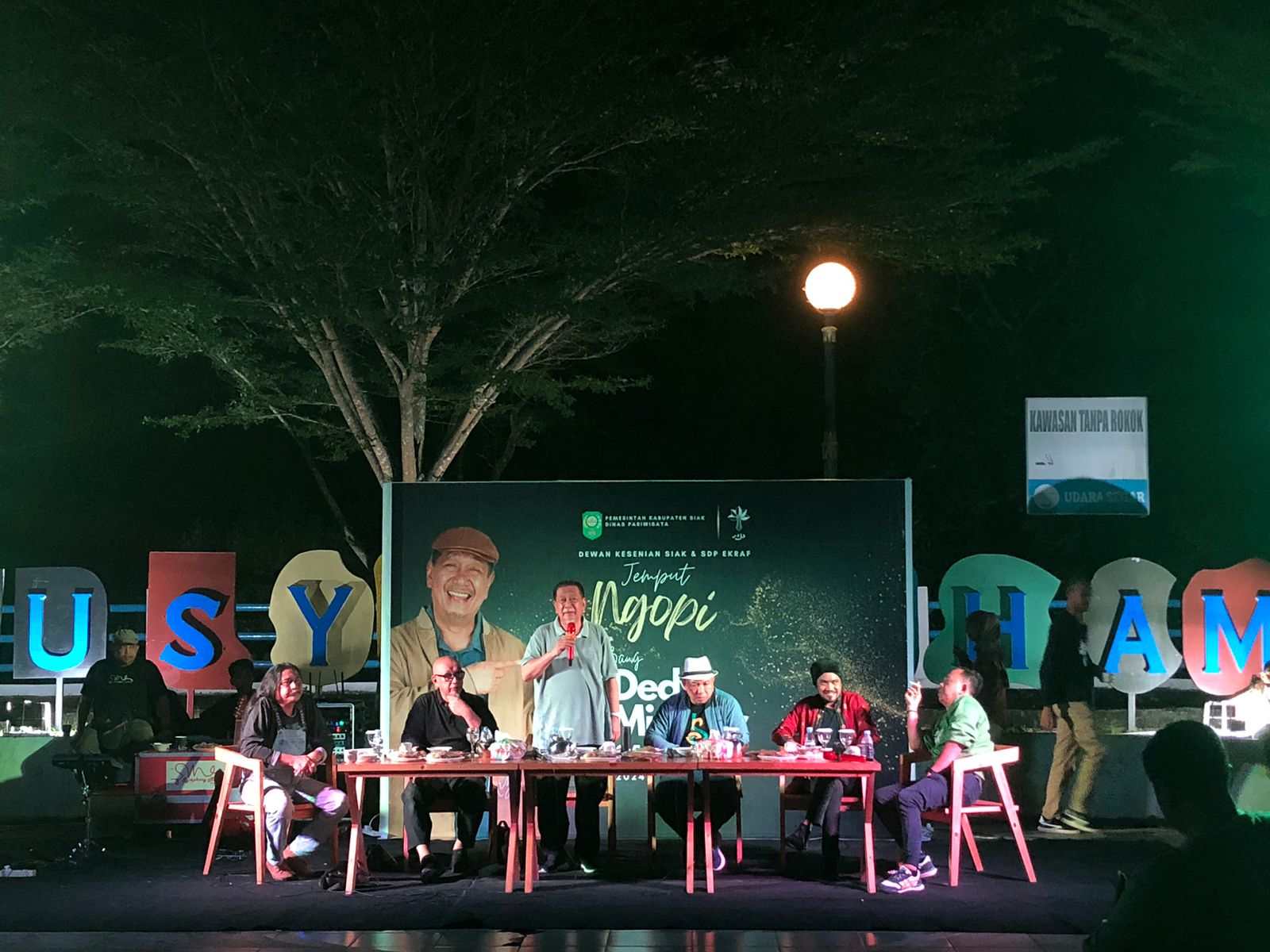 Dedy Mizwar Dorong Pengembangan Seni Film di Siak dalam Acara Jemput Ngopi