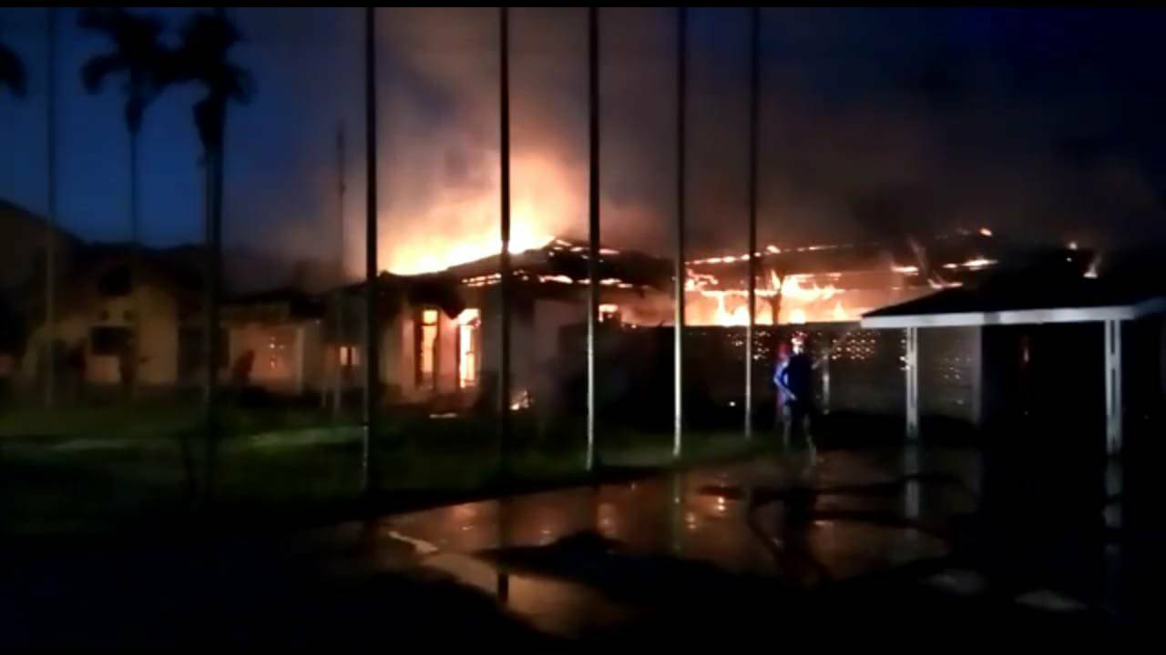 Baru Saja Kantor BNNK Dumai Ludes Dilalap Sijago Merah, Ini Video nya