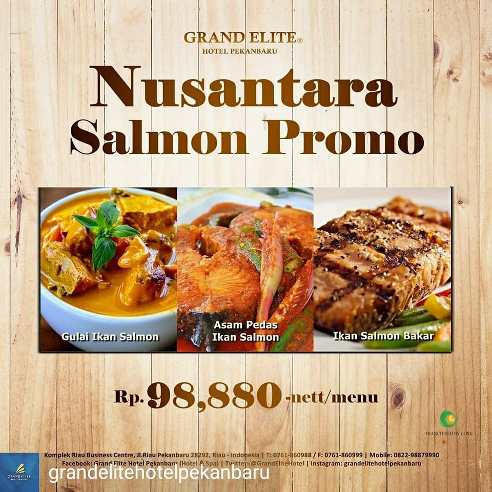 Nikmati Nusantara Salmon Promo di Gran Elite Hotel Pekanbaru