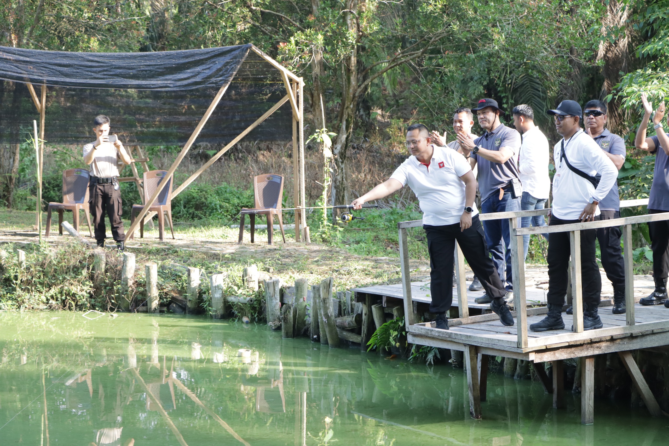 Polres Siak Gelar Lomba Mancing Meriahkan Hari Bhayangkara ke-78
