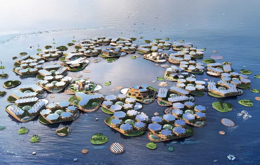 Ada Ancaman Permukaan Laut Naik, Korsel Bangun Kota Terapung