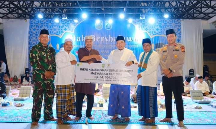 Baznas Siak Salurkan Bantuan Tunai Puluhan Juta Rupiah untuk Korban Bencana Alam di Sumbar