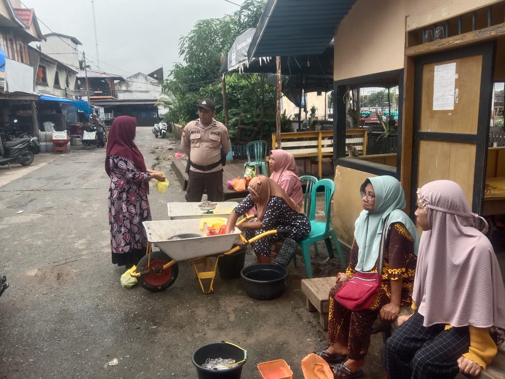 Aipda Ricci Ronaldy Ingatkan Warga Desa Kuala Lanang untuk Cegah Konflik Pemilu 2024
