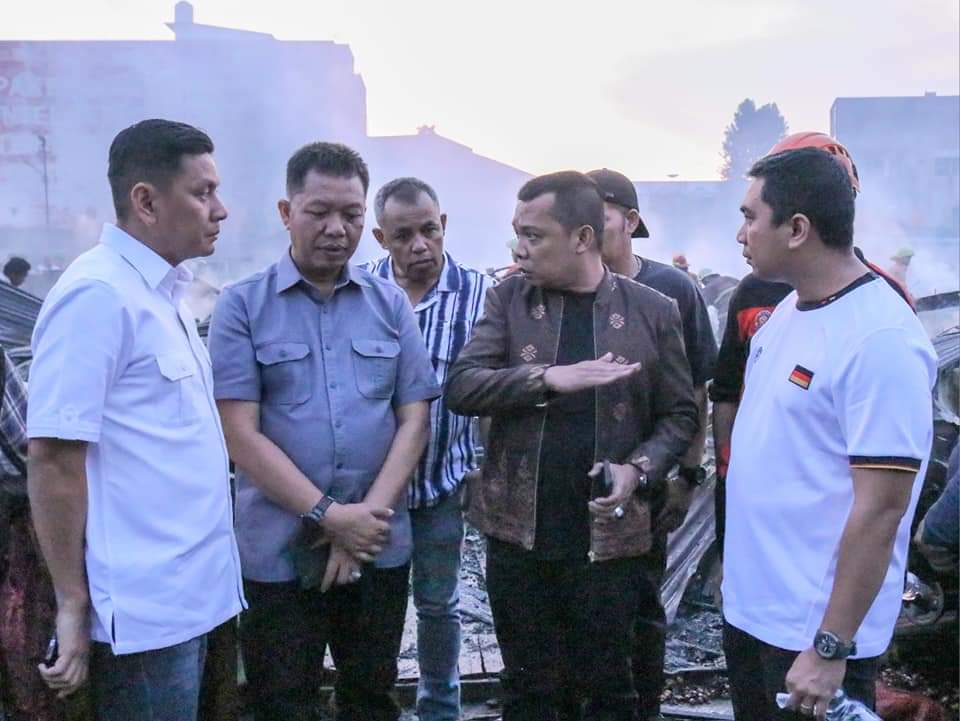 Disperindag Targetkan TPS Pedagang Kebakaran Pasar Cik Puan Rampung Jelang Ramadhan