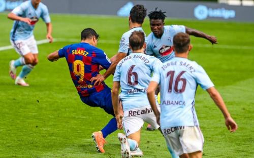 Barcelona 2- 2 Celta Vigo, Suarez Marah dan Frustasi