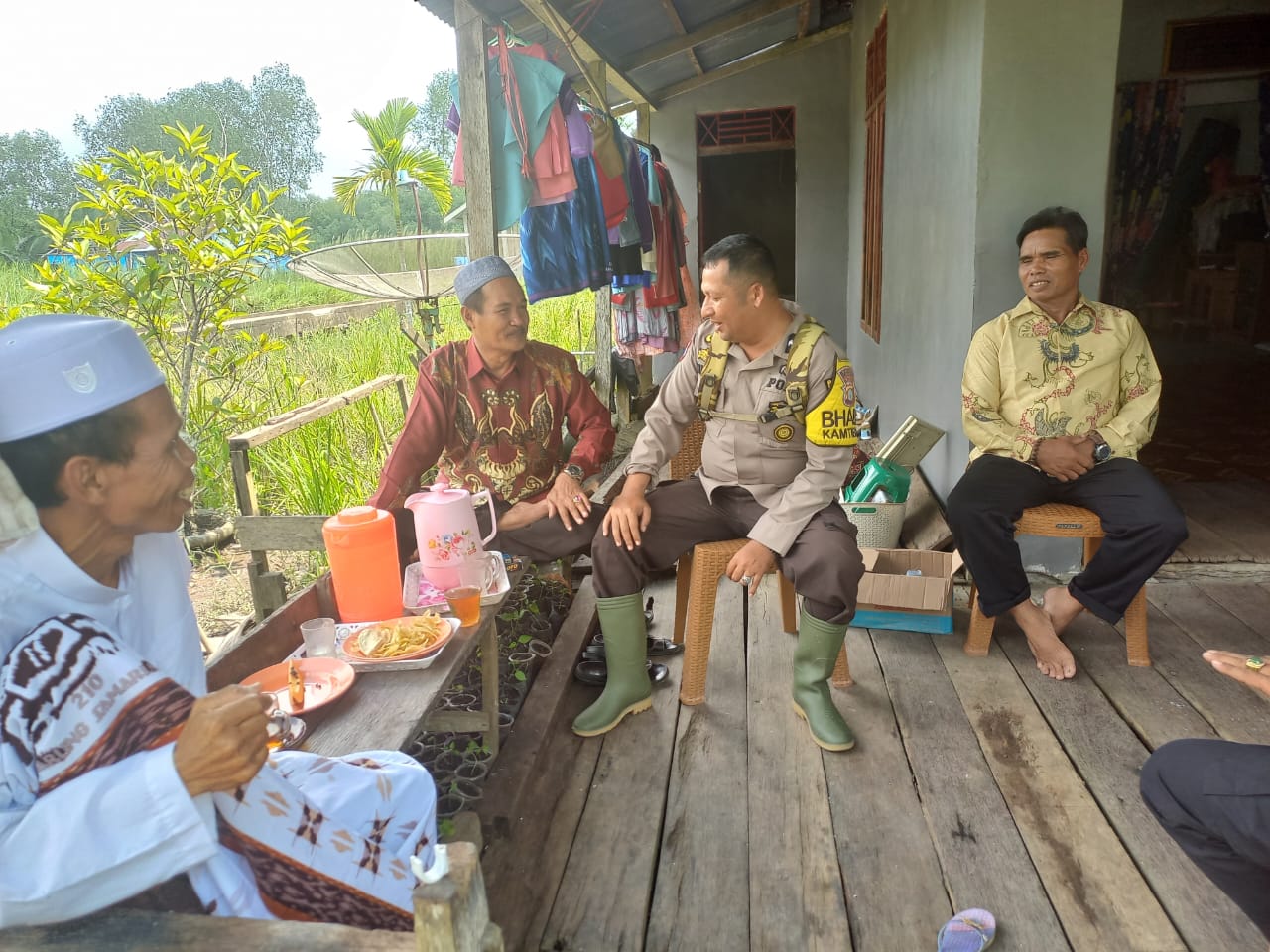 Masyarakat Desa Tanjung Siantar Jadi Sasaran Polsek Batang Tuaka Cooling System Pemilu Damai 2024