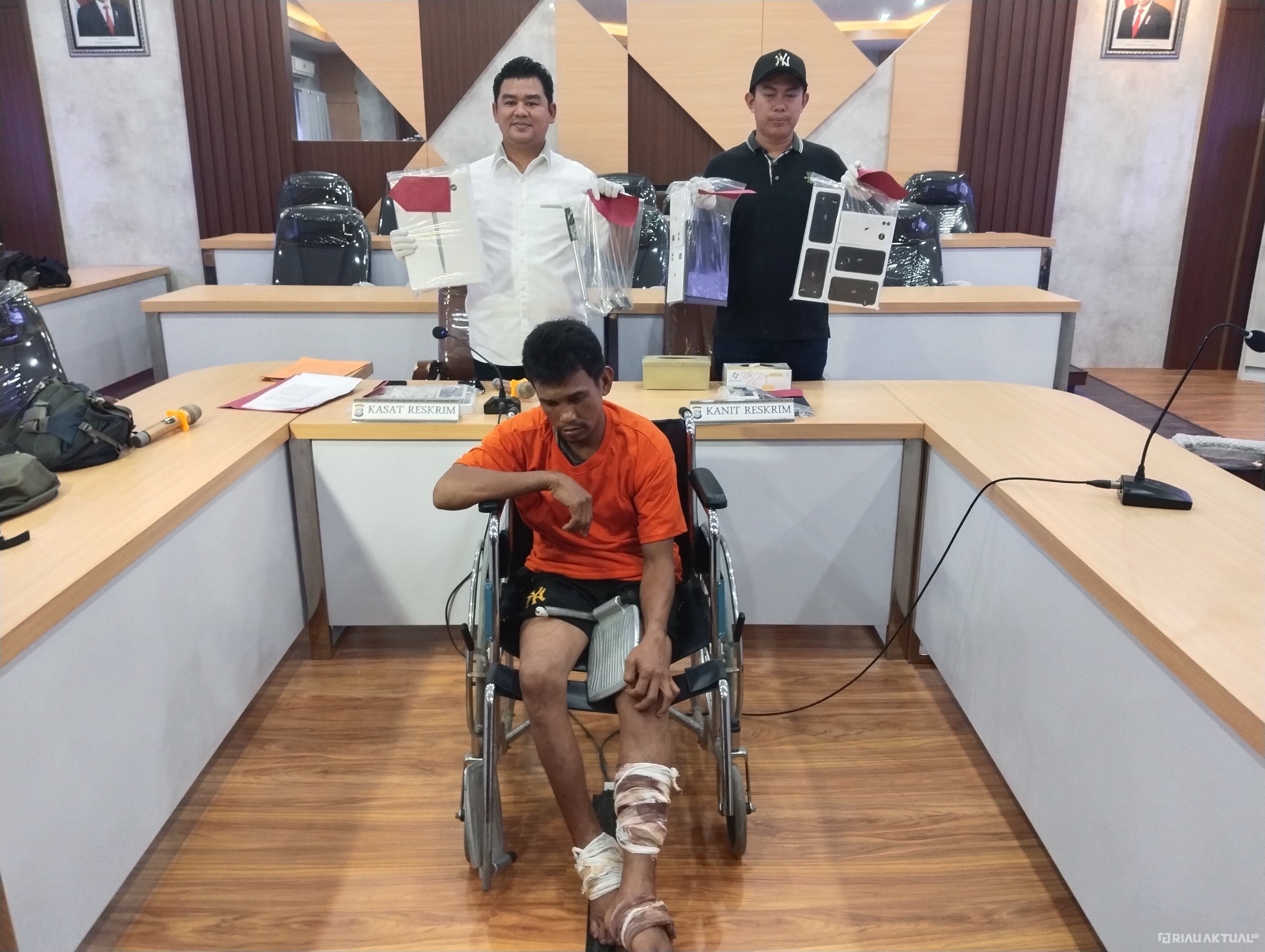 Pelaku Pencurian di Toko Ponsel Fajar Stor Ditembak Polisi