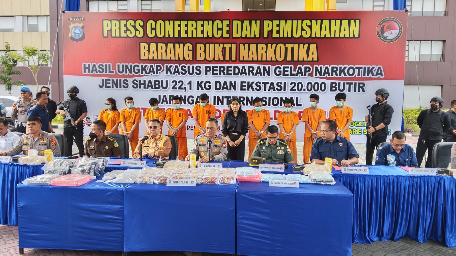 Kendalikan Narkoba Jaringan Internasional, Napi Lapas Kelas II A Pekanbaru Diciduk Polda Riau