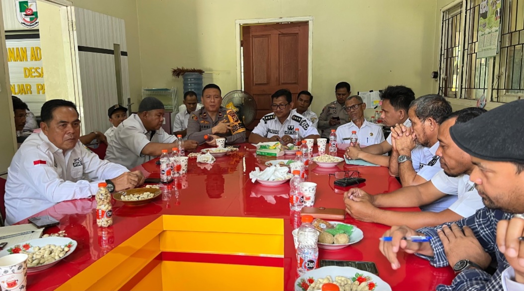 Polsek Kerumutan Rapat Koordinasi, Dukung Program Ketahanan Pangan