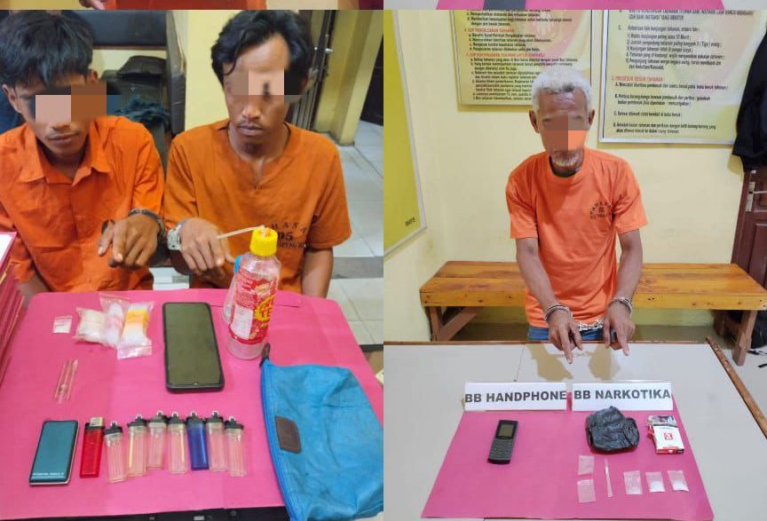 Polres Kampar Tangkap 5 Pengedar Sabu dalam Operasi Antik