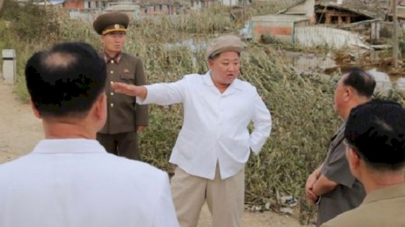Pemimpin Korea Utara Kim Jong-un Pecat Pejabat Penting karena Tak Mampu Atasi Angin Topan