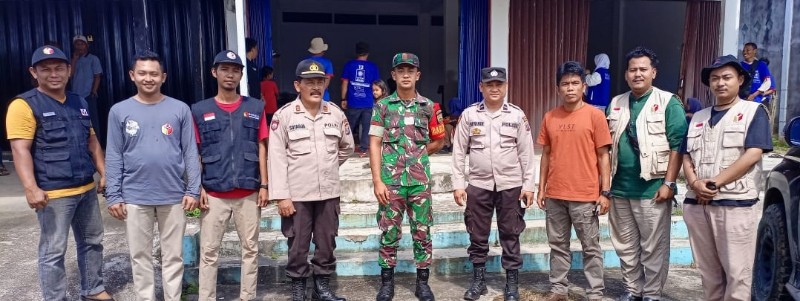 Cooling System Pemilu Damai 2024, Polsek Kuantan Hilir Laksanakan Pengamanan Kampanye