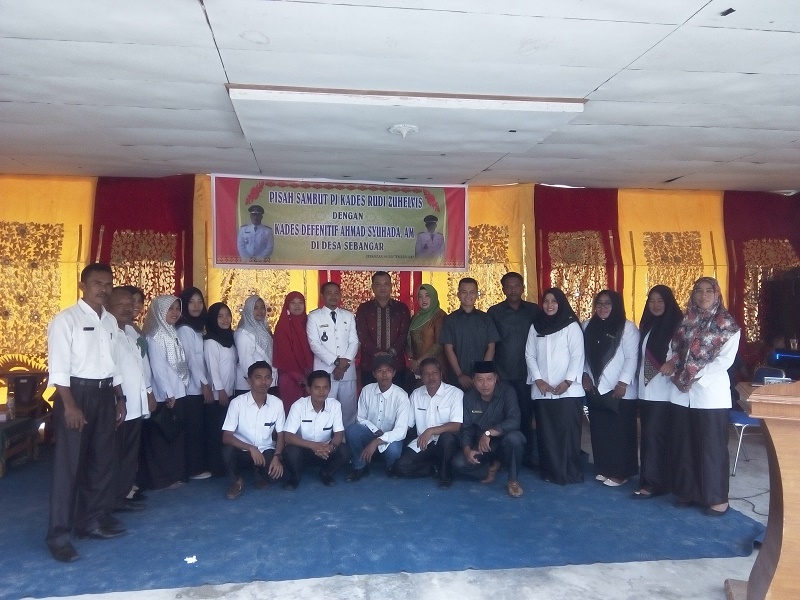 Pisah Sambut Kades Sebangar Bengkalis, Berlangsung Haru