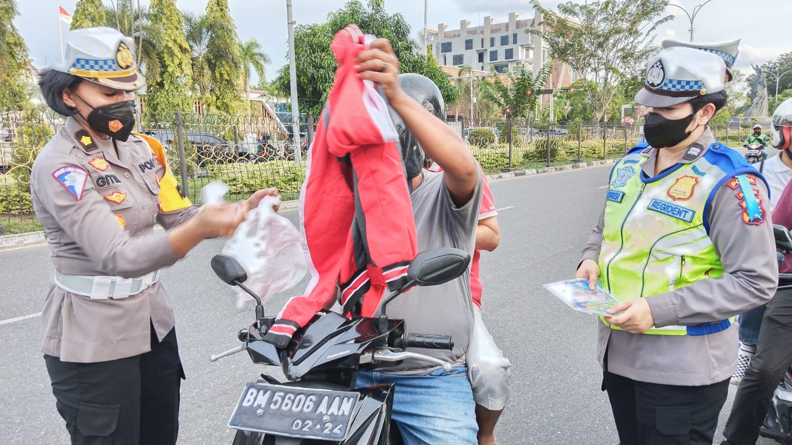 Kedepankan Sikap Edukatif dan Preemtif, Ditlantas Polda Riau Beri Tindakan ke 46 Pengendara