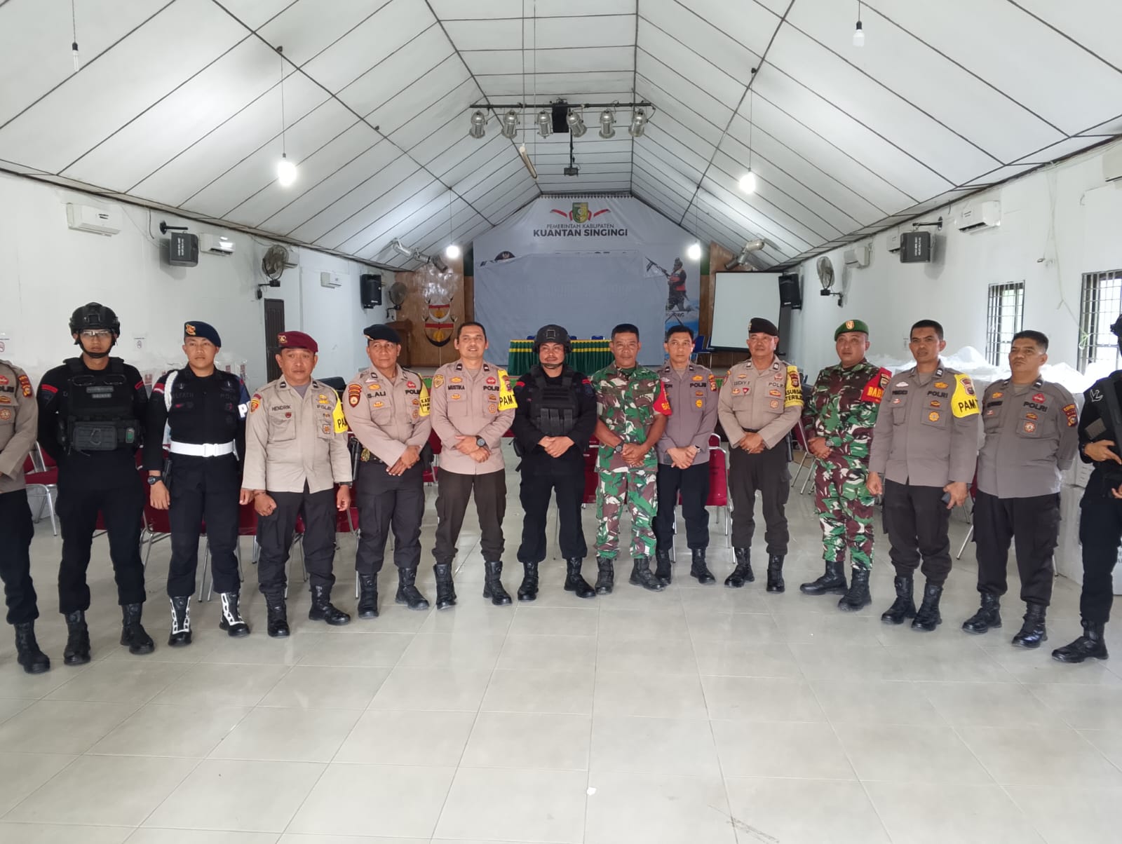 Polres Kuansing Gelar Patroli Gabungan untuk Ciptakan Kondisi Aman Pilkada 2024