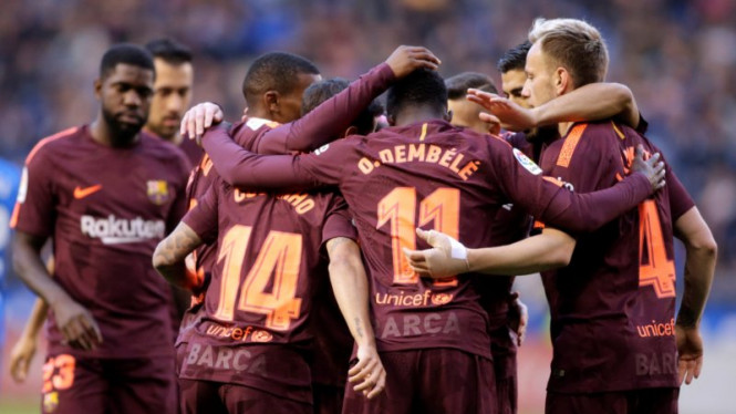 Messi Hattrick, Barcelona Juara LaLiga 2018