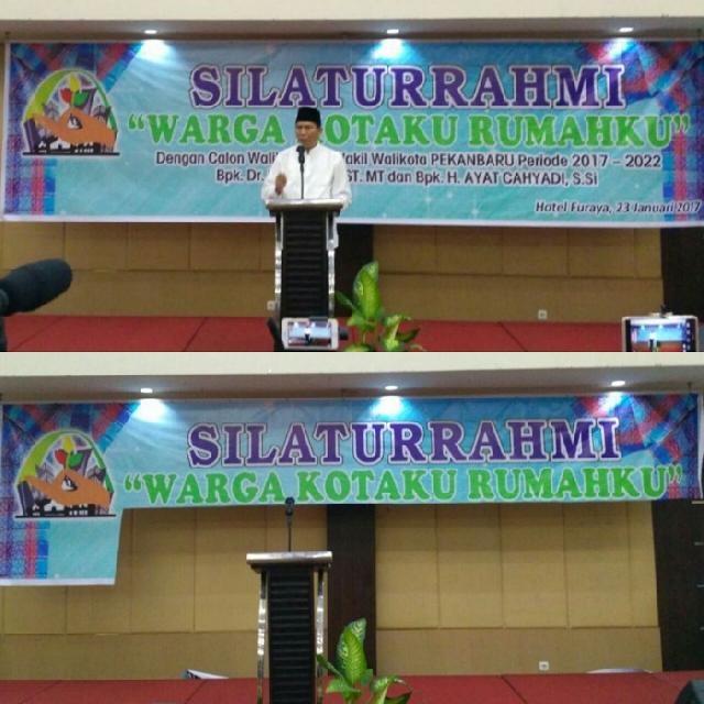 Acara Silaturrahmi Cawako Firdaus Dibubarkan Panwas Pekanbaru ?